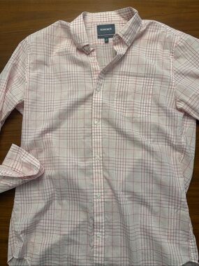 Bonobos Pink and White Windowpane Button-Down Shirt - Men’s